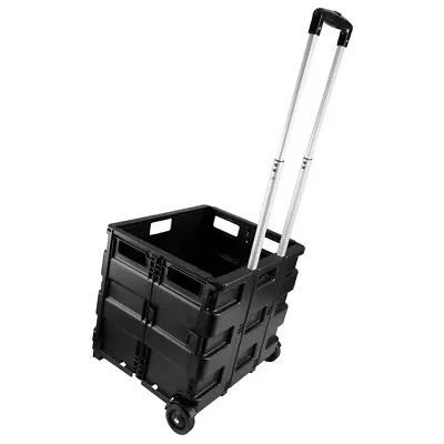 Grand Pack-N-Roll Plastic Portable Tool Carrier Cart Black • $30.99