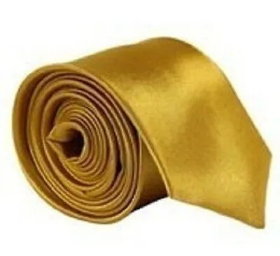 Golden Mustard Collection Woven Paisley Jacquard Knit Satin Tie Wedding Lot • £2.99