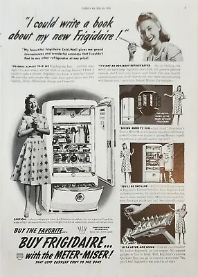 1941 Frigidaire Refrigerator Made By General Motors Vintage Ad Meter Miser • $9.95