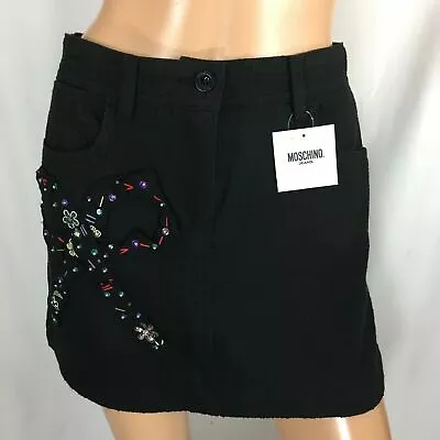 Moschino Italy Women's Black Tweed Skirt • $69.99