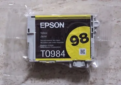 NEW - Genuine Epson 98 Yellow Ink -  High Capacity Cartridge T0984 • $9.45