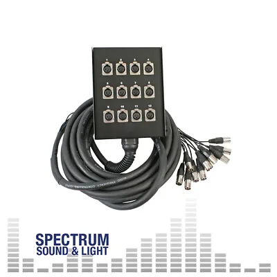 £69.75 • Buy Pulse Audio Multicore 12/0 XLR 10M. [DP31037] Stage Box Snake Multi, Core, Cable