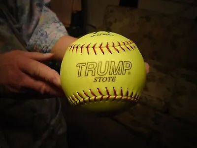 Trump Stote Softballs ASA Certified Yellow Slow Pitch League Pre Owned Game Used • $3.50