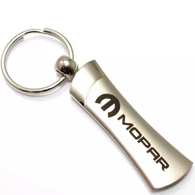 Mopar Logo Metal Silver Chrome Blade Car Key Chain Ring Fob • $10.95
