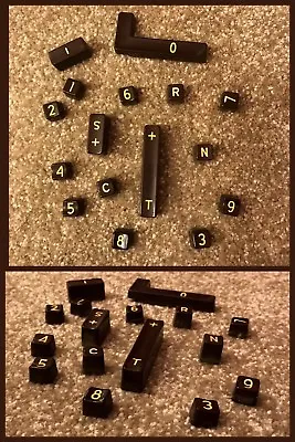 Adding Machine Keys Jewelry Decor Brown Steampunk Typewriter Arts Crafts 1960s • $29.69
