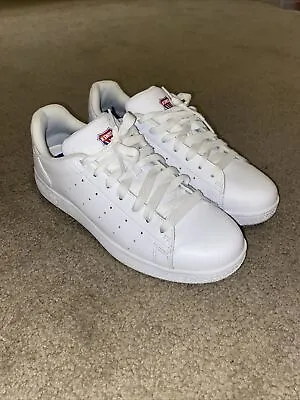 Women's K-Swiss Classic VN Leather Tennis White/White Size 10 Low Top Medium • $37.99