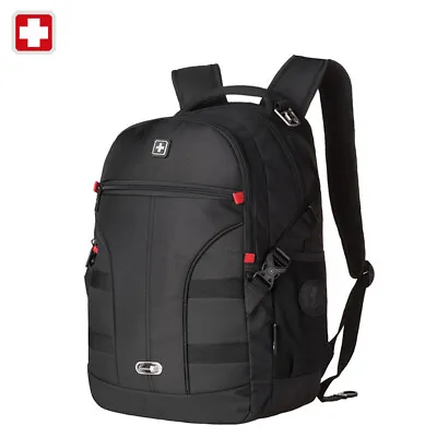 $108 • Buy Swiss 15  Waterproof Laptop Backpack Travel School Backpack Shoulder Bags SW9016