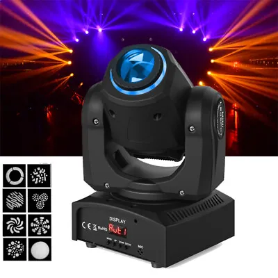 150W RGBW 8 GOBO Moving Lights Stage LED Spot Beam DMX Disco Party DJ Lighting • $74.99