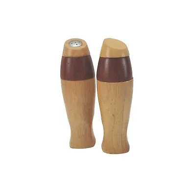 Pair Of Mr. Dudley Modern Sedona Two Tone Wooden 8  Salt And Pepper Grinder MCM • $38.25