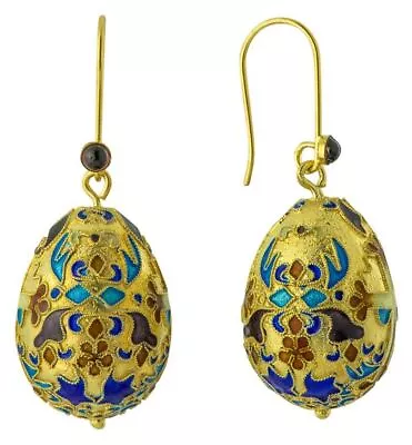 Czarina Egg Garnet Earrings: Museum Of Jewelry • $124.95