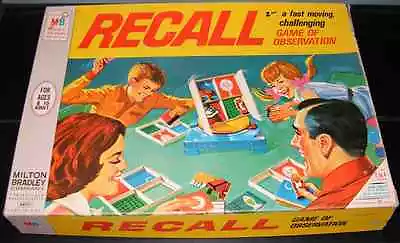 1968 Recall Game Of Observation By Milton Bradley • $40