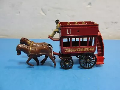 Vtg Matchbox Lesney No.12 Lipton's Tea London Horse Drawn Bus Double Decker NM • $20