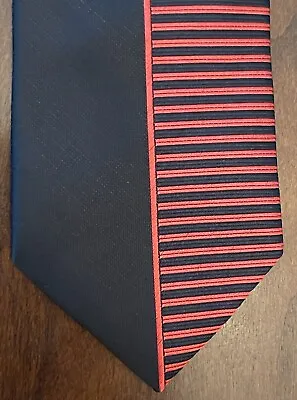 Twenty Dollar Tie Red Black Hand Made 100% Silk Men’s Neck Tie • $16