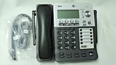 AT&T SynJ SB67138 4 Line Wireless Phone With Power Supply Base Station Warranty • $199.98