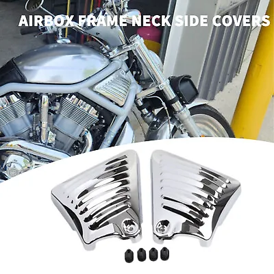 Chrome Airbox Neck Side Air Intake Covers For Harley V-Rod Muscle VRSCF VRSCX • $36.98