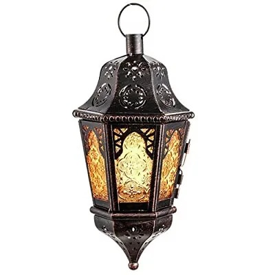 Moroccan Style Candle Lantern Vintage Decorative Hanging Lantern For Home Ou • $31.73