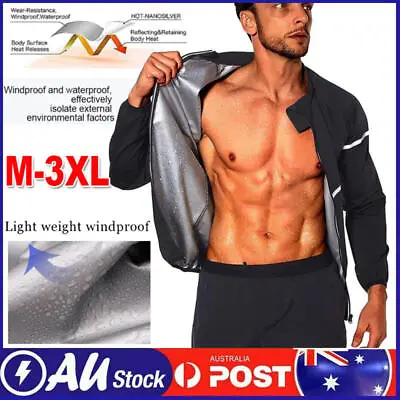 $10.35 • Buy Sauna Suit Fitness Weight Loss, Boxing Sweat Suit, Tracksuit, Gym Fitness Top AU