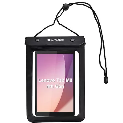 Waterproof Tablet Pouch Dry Bag Case For 8  Lenovo Tab M8 Gen 4/Amazon Fire HD 8 • $14.99