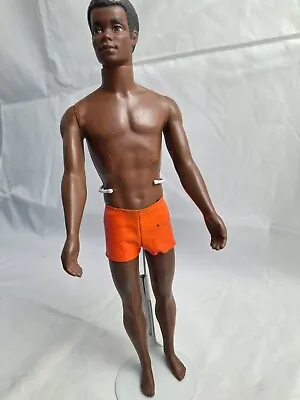 Vintage Talking Brad #1114 Seized Hips No Shirt Mute Ken Barbie Mattel 1970 • $200