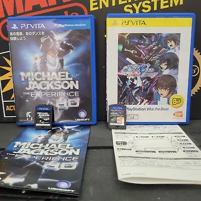 2x PS Vita Games Gundam Battle Destiny + Michael Jackson The Experience HD VGC • $44.99