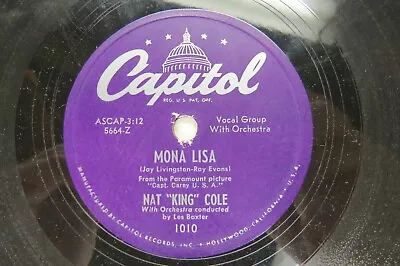 Nat  King  Cole - CAPITOL 1010 - Mona Lisa • $15