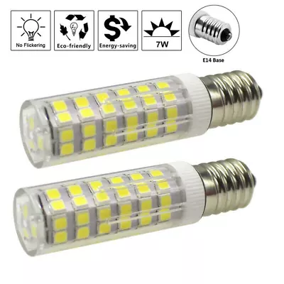 2x E14 7W LED Light Bulb Kitchen Range Hood Chimmey Fridge Cooker Warm White UK • £3.94