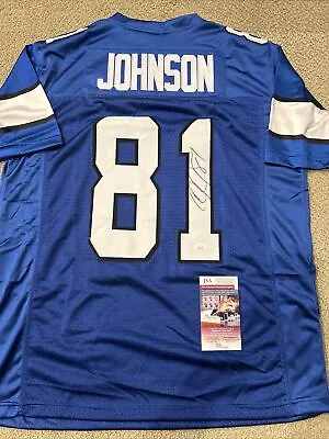 Calvin Johnson MEGATRON Autographed SIGNED AUTO NFL Jersey LION JSA COA - T04 • $299.99