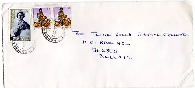 1985 Oct 31st. Cover. Nchanga Zambia To Jersey UK. • $6.15