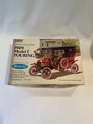 Vintage 1976 Gabriel 1909 Model T Touring Metal Model Car Kit No. 26442 • $39.99