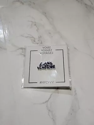 New Louis Vuitton Pintrill NYCVVV Stephen Sprouse Logo Letter Silver Pin Brooch • $148