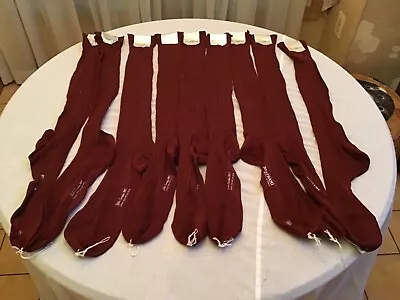 New Beltrami 100% Light  Burgundy  Filo Scozia Socks Size 12 Sold Individual • $29.95