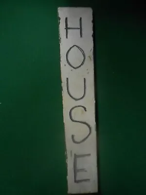 Great Collectible BEER Tap-  ....Handcrafted Wood..Labeled  HOUSE • $4.80