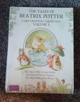 Crafters Companion - Tales Of Beatrix Potter 3 Disc Collection PC CD ROM Vol 3 • £3