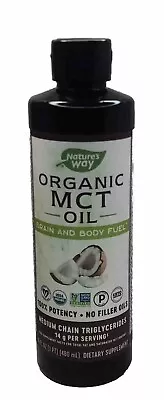 Nature's Way 100% Potency Organic MCT Oil 16 Fl Oz Exp 11/25 • $16.99