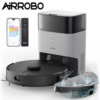 AIRROBO Self-Emptying Robotic Robot Vacuum And Mop 180Min Home Mapping • $299.99