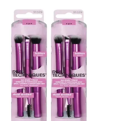 Real Techniques - Eye Shades + Blend Brushes( 2 Pack) • $30