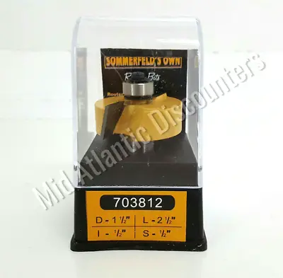 Sommerfeld 703812 Rabbeting Router Bit 1/2 Shank D=1-1/2  L=2-1/2  I=1/2  • $17.98