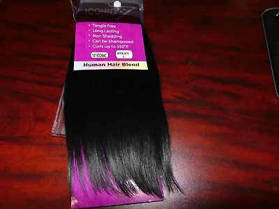 Iconic Human Hair Blend Jer Black Extensions By My Hair • $19.99