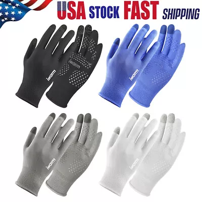 Sun Protection Gloves Anti-UV Driving Mittens Touch Screen Gloves Anti-slip US • $8.06