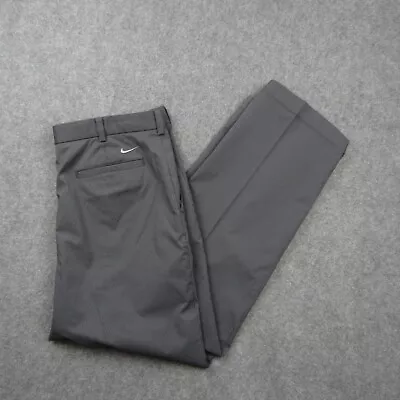 Nike Golf Pants Mens 36x30 Gray Striped Dri Fit Tour Performance Stretch • $22.95