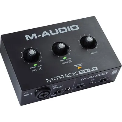 M-AUDIO M-rack Solo 2 Channel USB Interface Mixer With USB Cable/phantom Power • $39.95