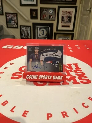 $380 • Buy 2022 Mark Walhberg Donruss SP #FG-MW NFL Fans Of The Game Autographed Card 