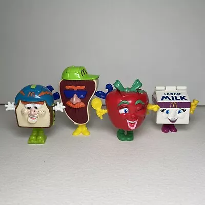 Vintage 1993 McDonalds Happy Meal Toys Food Fundamentals Complete Set Of 4 • $10