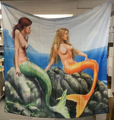 Mermaid Shower Curtain  72”x72” Polyester 12 Hooks • $12.76