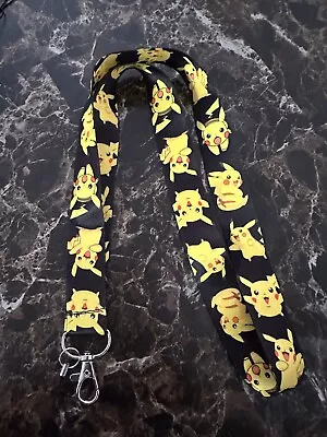 Pokemon Pikachu Neck Strap Keychain ID Badge Phone Anime Lanyard • $6.99