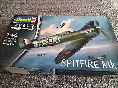 REVELL Supermarine Spitfire Mk.II 1:48 Aircraft Model Kit. Brand New Contents • £12.99