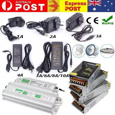 $28.99 • Buy AC 240V To DC 12V 5V 24V 2A 5A 10A Power Supply Driver Transformer Adapter LED