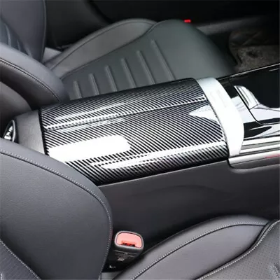 Carbon Fiber Center Armrest Box Cover Trim For Mercedes-Benz C Class C200 C260  • $64.89