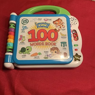 VTech Leapfrog Learning Friends 100 Words Electronic English Spanish Toy Book • $12