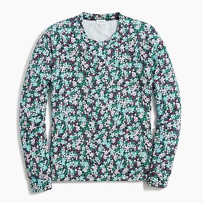 J. Crew Factory Floral French Terry Sweatshirt Size XS • $12